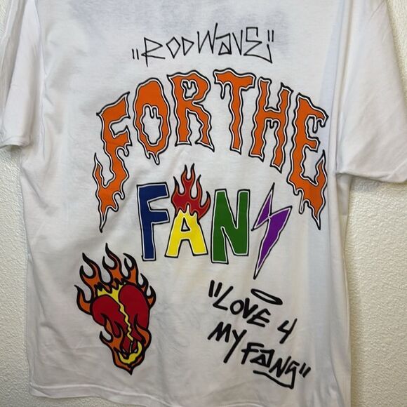 NEW-Rod Wave-Love “For The Fans” Tour- white- Men’s size Large - Picture 2 of 5